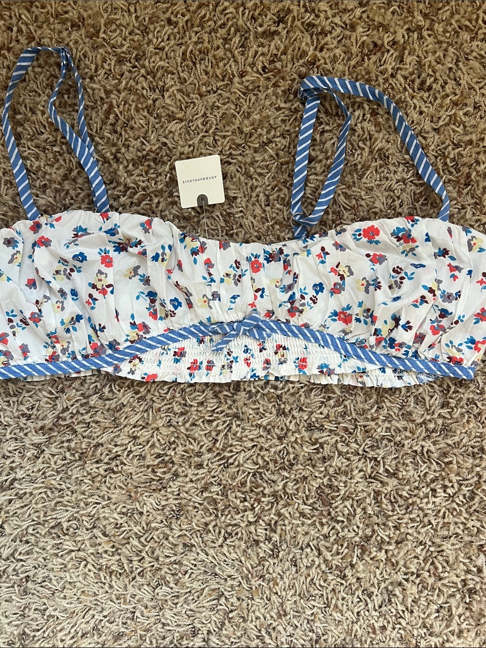NWT Anthro Lyrebird crop